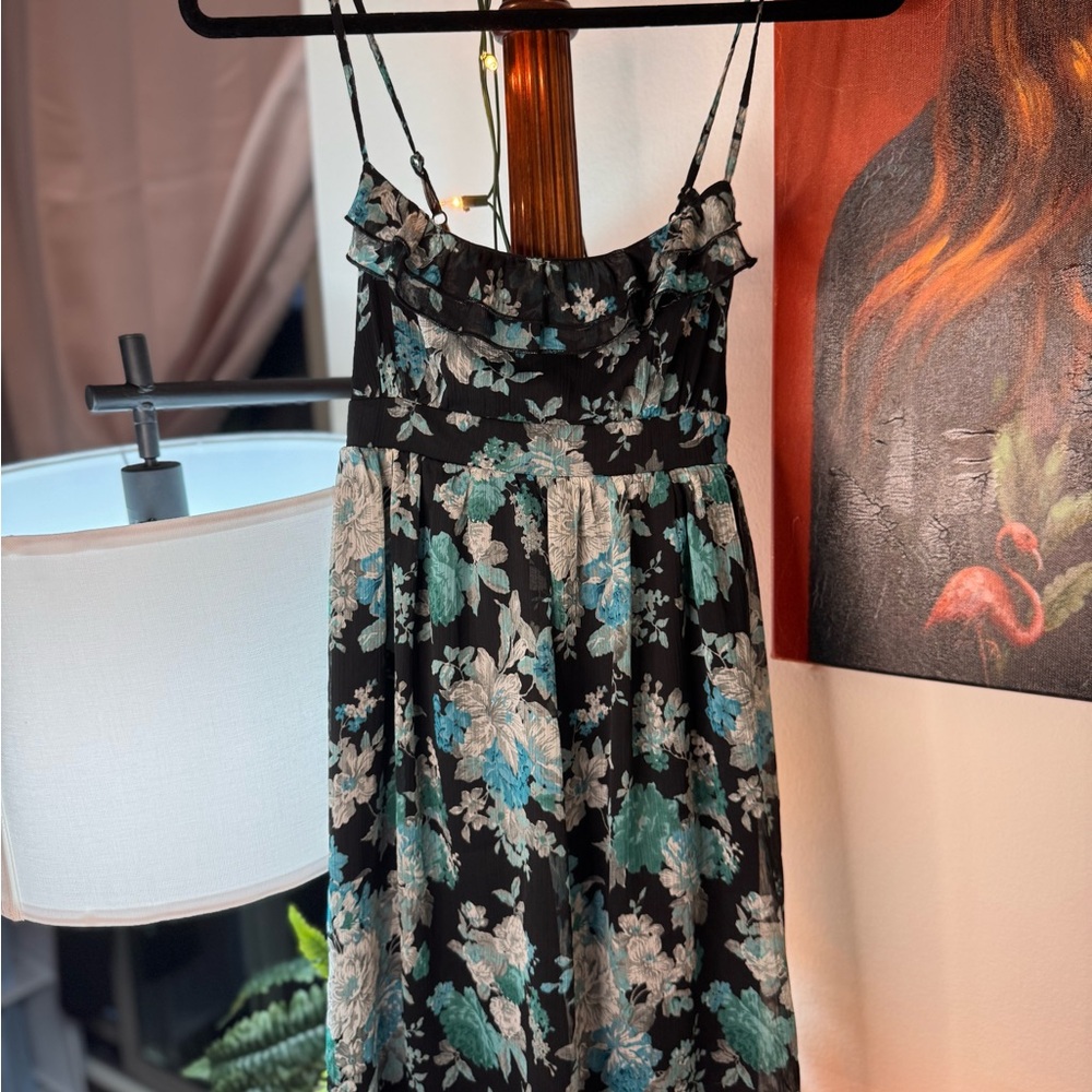 Floral Spaghetti Strap Dress